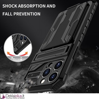 Combo dėklas su kojele ir kortelių dėklu (Apple Iphone 12 Pro) Combo dėklas su kojele ir kortelių dėklu (Apple Iphone 12 Pro)